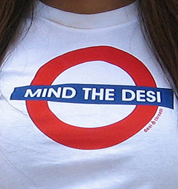 Mind The Desi Ladies Fitted T-shirt